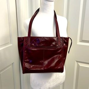 Hobo chance vintage hide collection deep burgandy leather shoulder bag